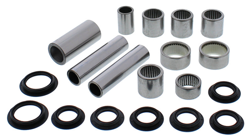 All Balls Racing Kawasaki KL650 A (KLR) linkage bearing kit with bushings for full vehicle suspension maintenance.