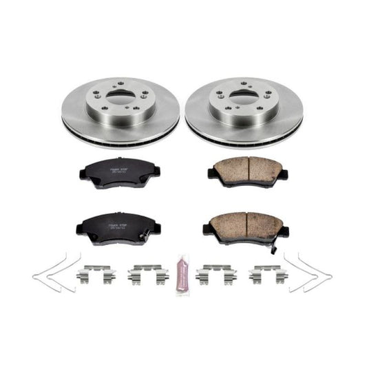 PowerStop OE brake kit for 2013-2015 Acura ILX front brakes, includes rotors and pads for enhanced stopping performance