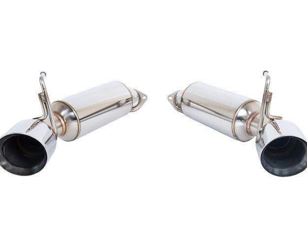 2008-2013 INFINITI G37 COUPE | MUFFLER AXLE BACK EXHAUST (ANDOLIZED SILVER OR BURNT BLUE TIPS)