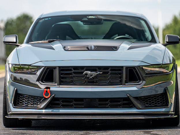 2024-Up Ford Mustang S650 Dark Horse | CARBON FIBER Front Lower Grille Insert Pair