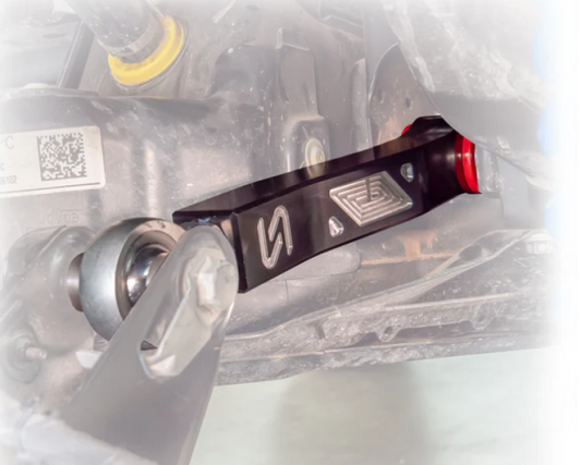 TURN Offroad billet rear upper links for 2021+ Ford Bronco, durable offroad frame components with precise machining.