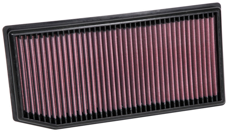 K&N Engineering 2019 Mercedes Benz E350 engine air filter for 2.0L L4 F/I, drop-in replacement, shown in the image.