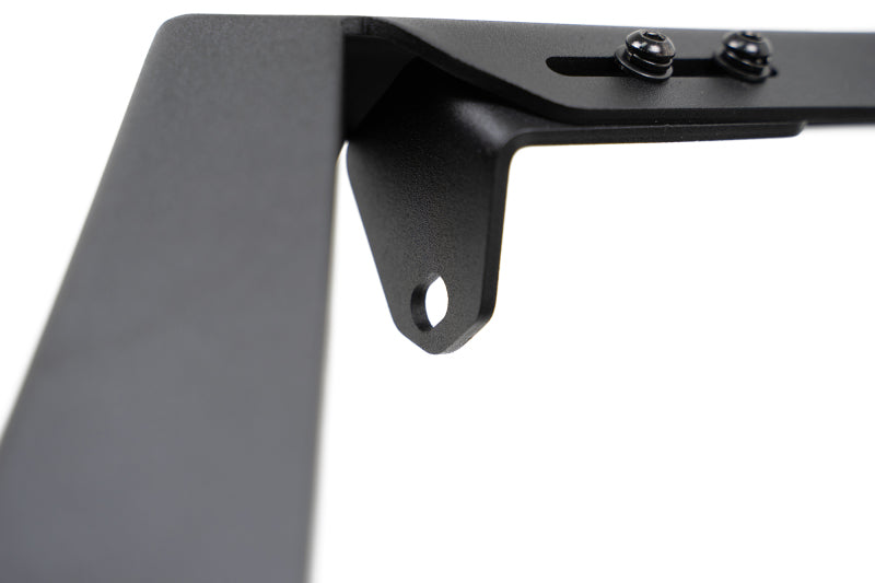 Steel DV8 Offroad FS-25 stubby front bumper with plated bull bar for Jeep Wrangler and Gladiator JT/JK/JL models.