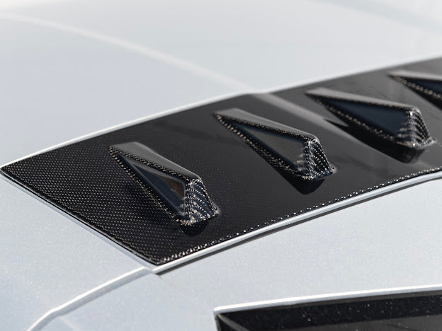2020+ CHEVROLET CORVETTE C8 COUPE | CARBON FIBER REAR ROOF WING SPOILER VORTEX GENERATORS