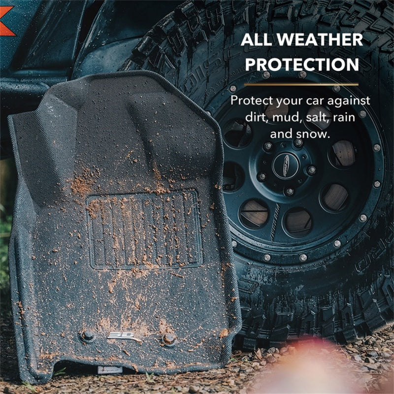 3D MAXpider 12-18 Ford Focus Kagu Black Full Set (2 EYELETS)