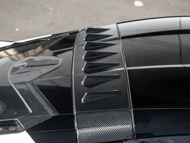 2020+ CHEVROLET CORVETTE C8 COUPE | CARBON FIBER REAR ROOF WING SPOILER VORTEX GENERATORS