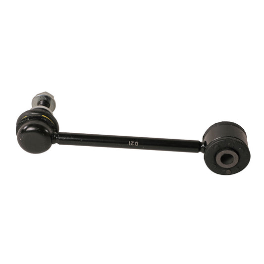 Moog rear sway bar endlink for 2017-2019 Buick LaCrosse, close-up of the metal sway bar link part.