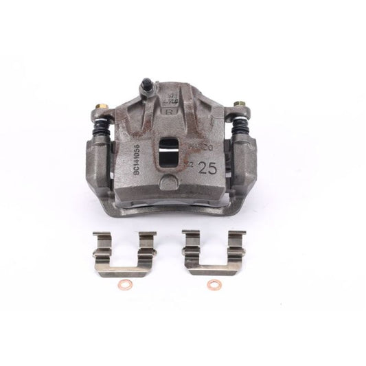 PowerStop OE front right brake caliper with bracket for Hyundai Sonata 2004-2005, automotive part in close-up view.
