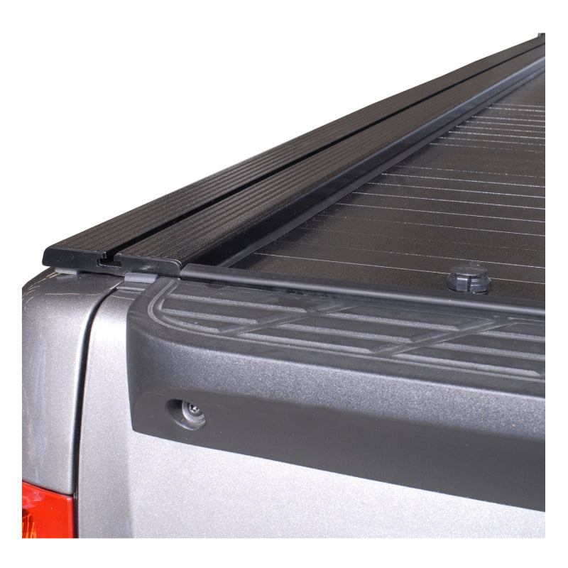 Pace Edwards JackRabbit retractable bed cover on a 6ft 5in Ford F-Series LightDuty truck with Explorer rails, full metal design.