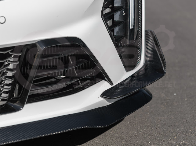 2020-UP CADILLAC CT4-V BLACKWING | CARBON FIBER FRONT LIP SPLITTER WITH CANARDS GROUND EFFECTS