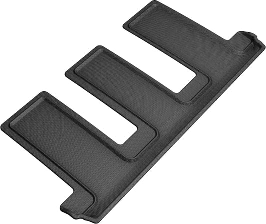 Black 3D MAXpider rubber floor mats for 2018-2020 Lexus RXL third row, designed to protect vehicle flooring.