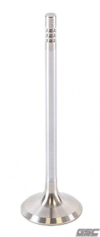 GSC Power Division chrome exhaust valve for Ford Voodoo/Predator engines, 32.5mm diameter, 109.8mm length, single valve
