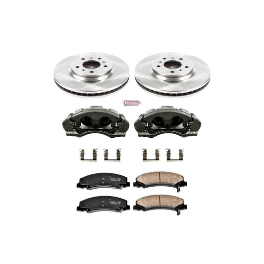 PowerStop OE brake calipers for 2006-2007 Chevrolet Monte Carlo front Autospecialty kit with calipers in black.