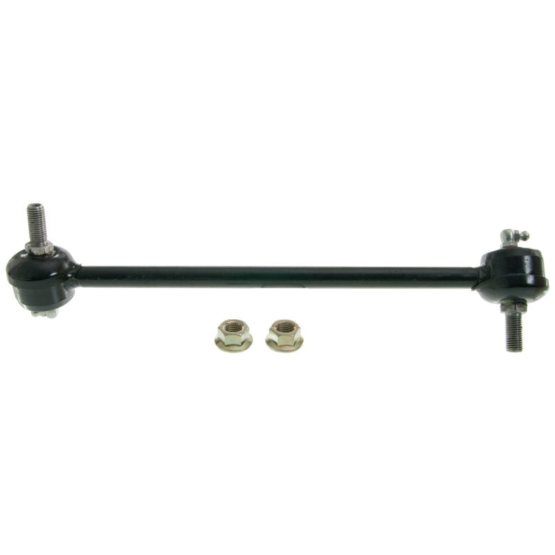 Moog front right sway bar endlink for Chrysler Sebring 2001-2005, showing the metal rod with mounting bushings.