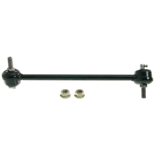 Moog front right sway bar endlink for Chrysler Sebring 2001-2005, showing the metal rod with mounting bushings.
