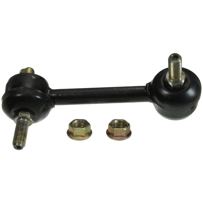 Moog rear right sway bar endlink kit for Acura TSX 2004-2008, showing metal link with rubber bushings.