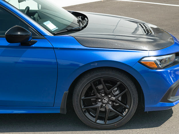 2022-UP HONDA CIVIC |TYPE-R CONVERSION PACKAGE CARBON FIBER FRONT VENTED HOOD