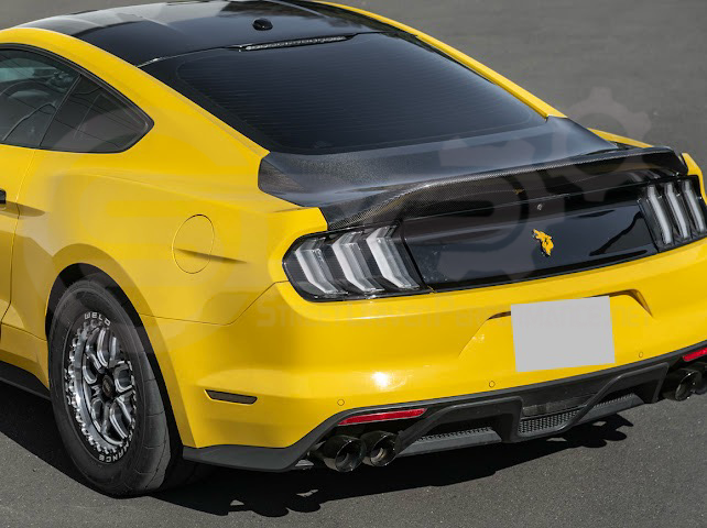 2015-2023 FORD MUSTANG | SUPER SNAKE STYLE REPLACEMENT REAR TRUNK LID WITH INTEGRATED SPOILER