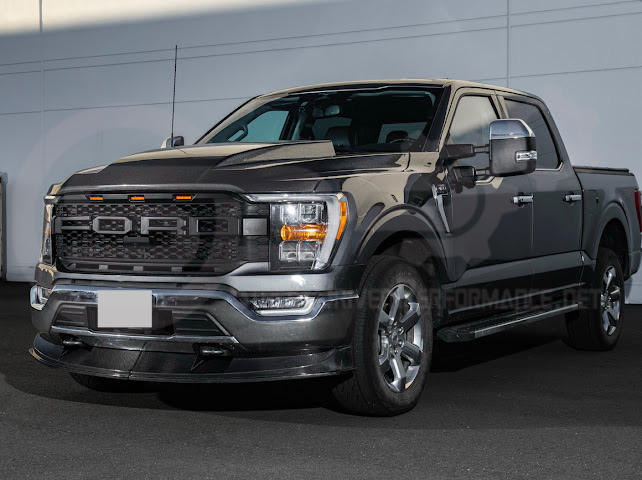 2021-Up Ford F-150 | SDP Performance CARBON FIBER 2Pcs Front Bumper Lip Splitter Ground Effects
