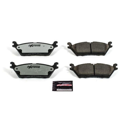 PowerStop rear Z36 truck and tow brake pads for 2018-2019 Ford Expedition with hardware, performance brake pads for towing and heavy-duty use.