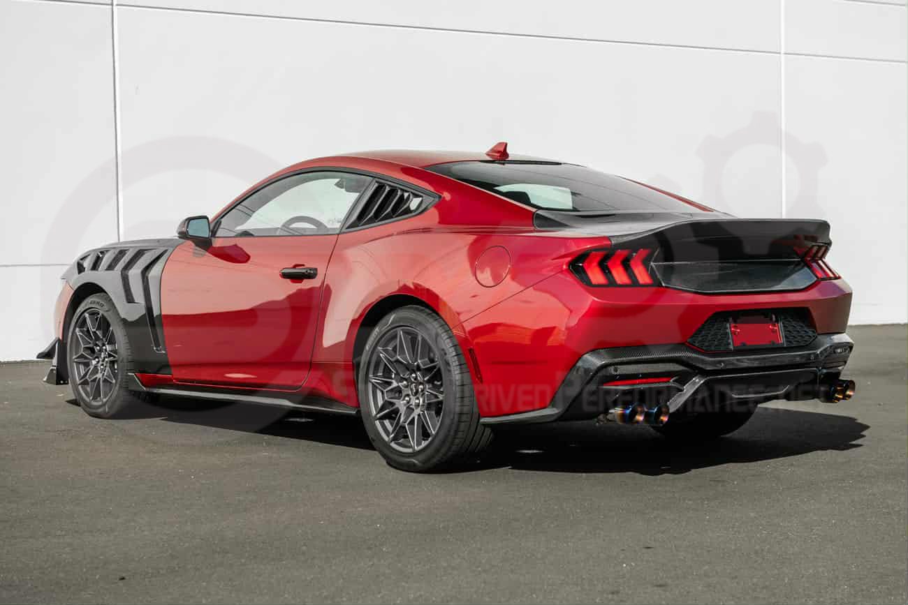 2024-UP FORD MUSTANG S650 | SUPER SNAKE STYLE CARBON FIBER REAR TRUNK DECKLID WITH INTEGRATED SPOILER WING