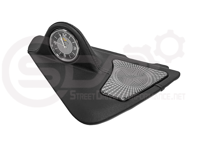 2020-Up Cadillac CT4 | Leather Dashboard Center Analog Clock & Speaker Pod (Fits all Models)