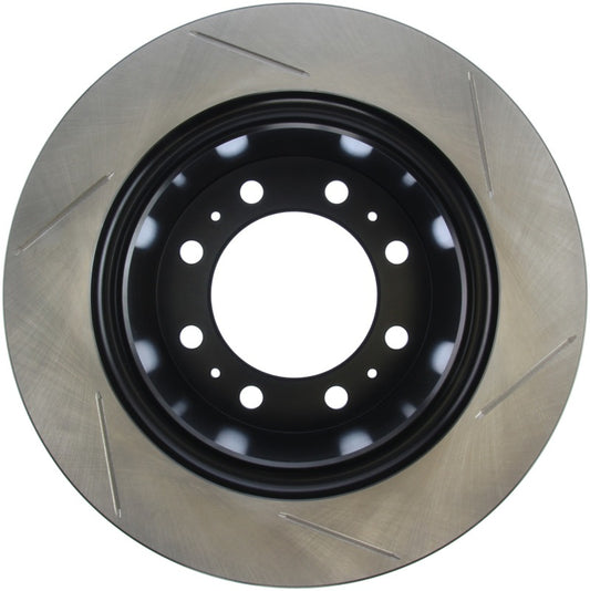 StopTech slotted right front brake rotor for 2008-2010 Dodge Ram 4500 6.7L, automotive brake component