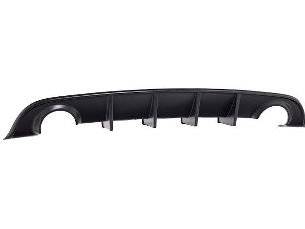 2015+ Dodge Charger SRT Style GLOSSY BLACK Rear Bumper Dual Exhaust Diffuser