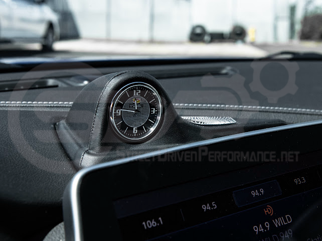 Fit 2020-2024 Cadillac CT5 | Leather Dashboard Center Analog Clock & Speaker Pod (Fits all Models)