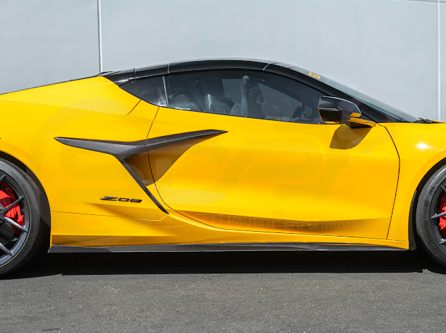 2023-UP CHEVROLET CORVETTE C8 Z06 & E-RAY | SDP PERFORMANCE TRACK STYLE SIDE SKIRTS ROCKER PANEL GROUND EFFECTS