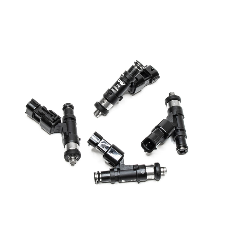 DeatschWerks 02-14 WRX and 07-15 STi fuel injector set with four 650cc top feed injectors for 4-cylinder engines.