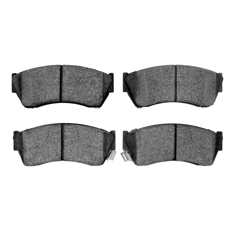 R1 Concepts Chevrolet Metro front OE brake pads for R1 89-01 model, showing new brake pad set with metal backing plates.