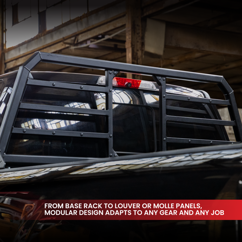Gen-Y 20+ GMC GM 2500/3500 Defender 2 Outer Louver Panel for Headache Rack - Black