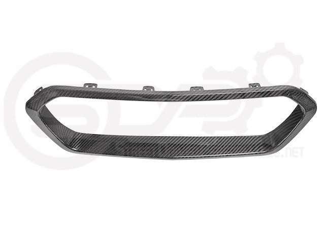 Chevy Corvette C8 Z06 & ZR1 dry carbon fiber rear diffuser exhaust bezel surrounds, Street Driven Performance.
