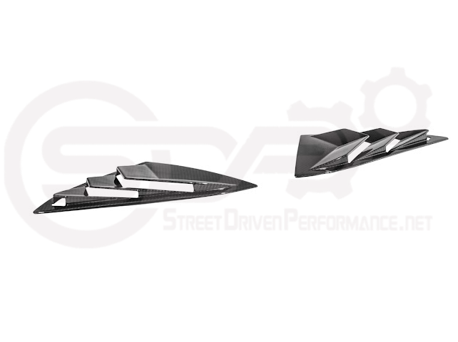 2020-Up Corvette C8 | SDP Performance Style Carbon Fiber Side Quarter Window Louver Sun Shade Cover
