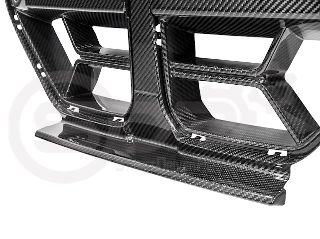 2021-Up BMW G80 M3 & G82 M4 W/ NO ACTIVE CRUISE CONTROL | CSL Style Carbon Fiber Front Kidney Grille Replacement