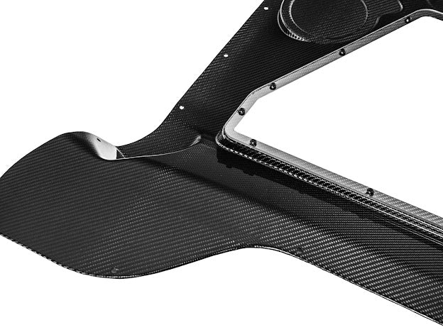 2020+ CORVETTE C8 CONVERTIBLE | HTC CARBON FIBER EXPOSED ENGINE BAY PANEL COVER REPLACEMENT