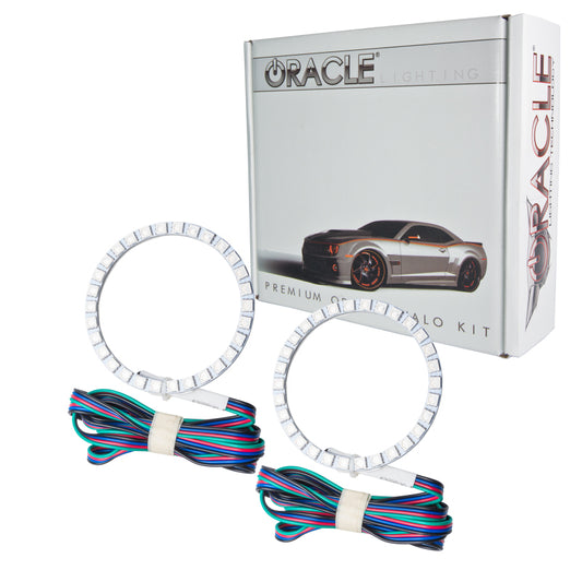 Oracle Lighting LED Fog Halo Kit with ColorSHIFT for Nissan Xterra 2002-2004, featuring colorful halo light rings.