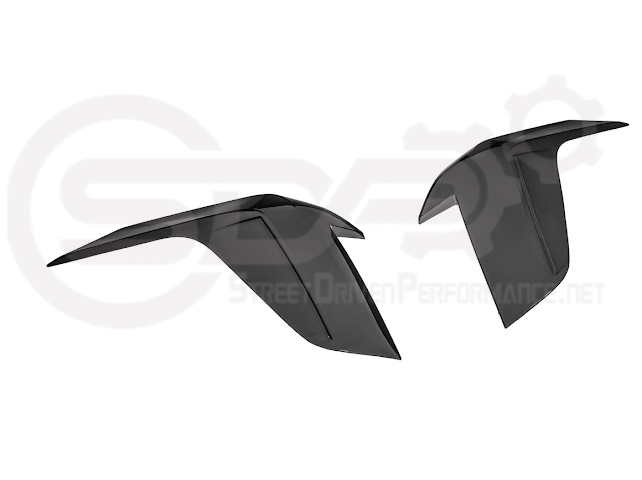 2020-Up Cadillac CT4 | SMOKE TINTED Rear Tail Light Trim Bezel Cover Pair