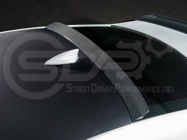 2013-2018 Cadillac ATS ATS-V Coupe | Carbon Fiber Rear Roof Top Window Spoiler Wing