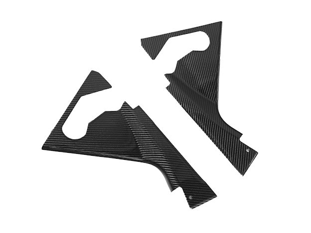 2020+ CHEVROLET CORVETTE C8 COUPE | CARBON FIBER ENGINE BAY CORNER VENT COVER