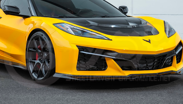 2023-Up Corvette C8 Z06 | Z07 Extended Package CARBON FIBER Front Lip Splitter Ground Effects