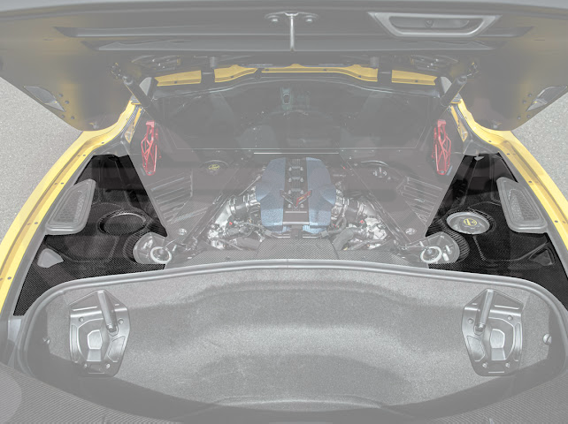 2025-Up Corvette C8 ZR1 | CARBON FIBER Engine Bay Trim Panel Cover Pair