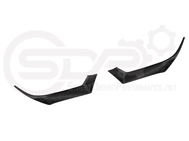 2024-Up Ford Mustang GT | Carbon Fiber Overlay Headlight Eyebrow Trim Cover Pair