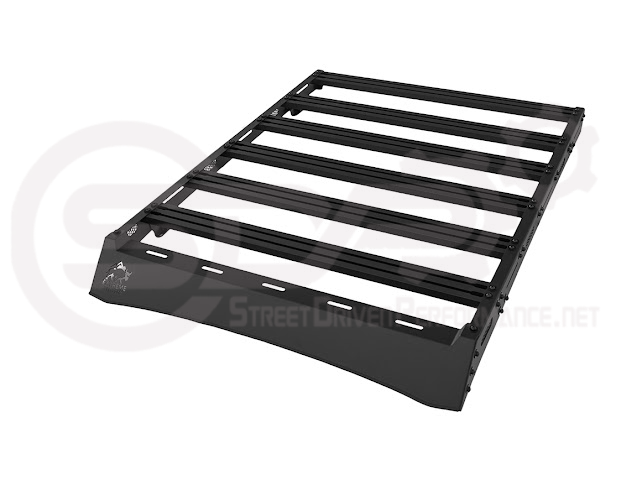 2016-2023 Toyota Tacoma | Extreme Off-Road Version 2 Carbon Steel Black Top Roof Rack Cargo Luggage Carrier