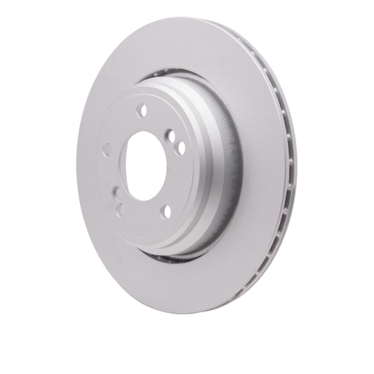 BMW M3 rear brake rotor by DFC, high-carbon alloy with cryo coating, showcasing the vented design and Geomet coating finish.