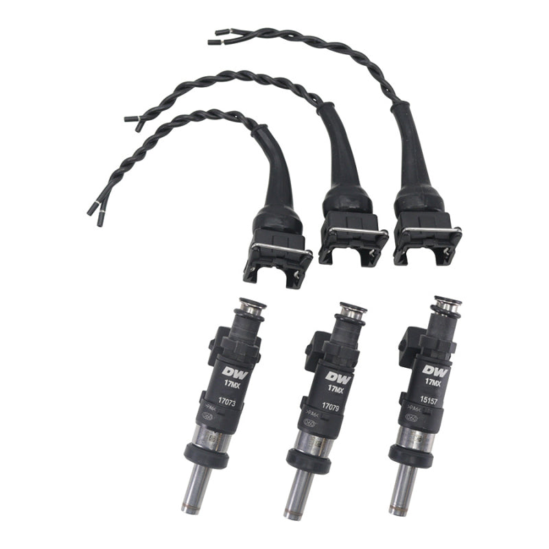 DeatschWerks 850cc fuel injector set for 2021+ Toyota GR Yaris and 2023+ Toyota GR Corolla, set of three, 3-cylinder injectors.
