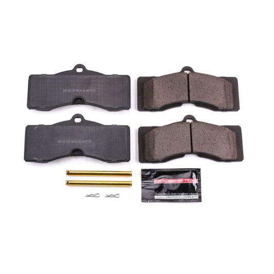 PowerStop Z23 Evolution Sport brake pads for 1969 Chevrolet Camaro front or rear, with hardware, performance brake component.