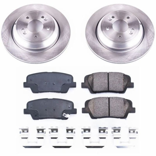 PowerStop rear brake kit for Hyundai Equus 2011-2016, includes OE-style brake components for reliable stopping power.