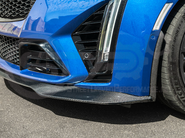 2020-2024 CADILLAC CT5-V BLACKWING SEDAN | FRONT LIP SPLITTER GROUND EFFECTS & WHEEL ARCHES